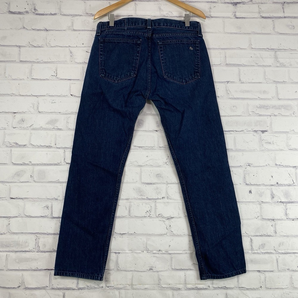 Rag & Bone Jeans Men's 31 31x31 Denim Fit 3 SLIM Straight‎ Leg Button Fly - Picture 2 of 14